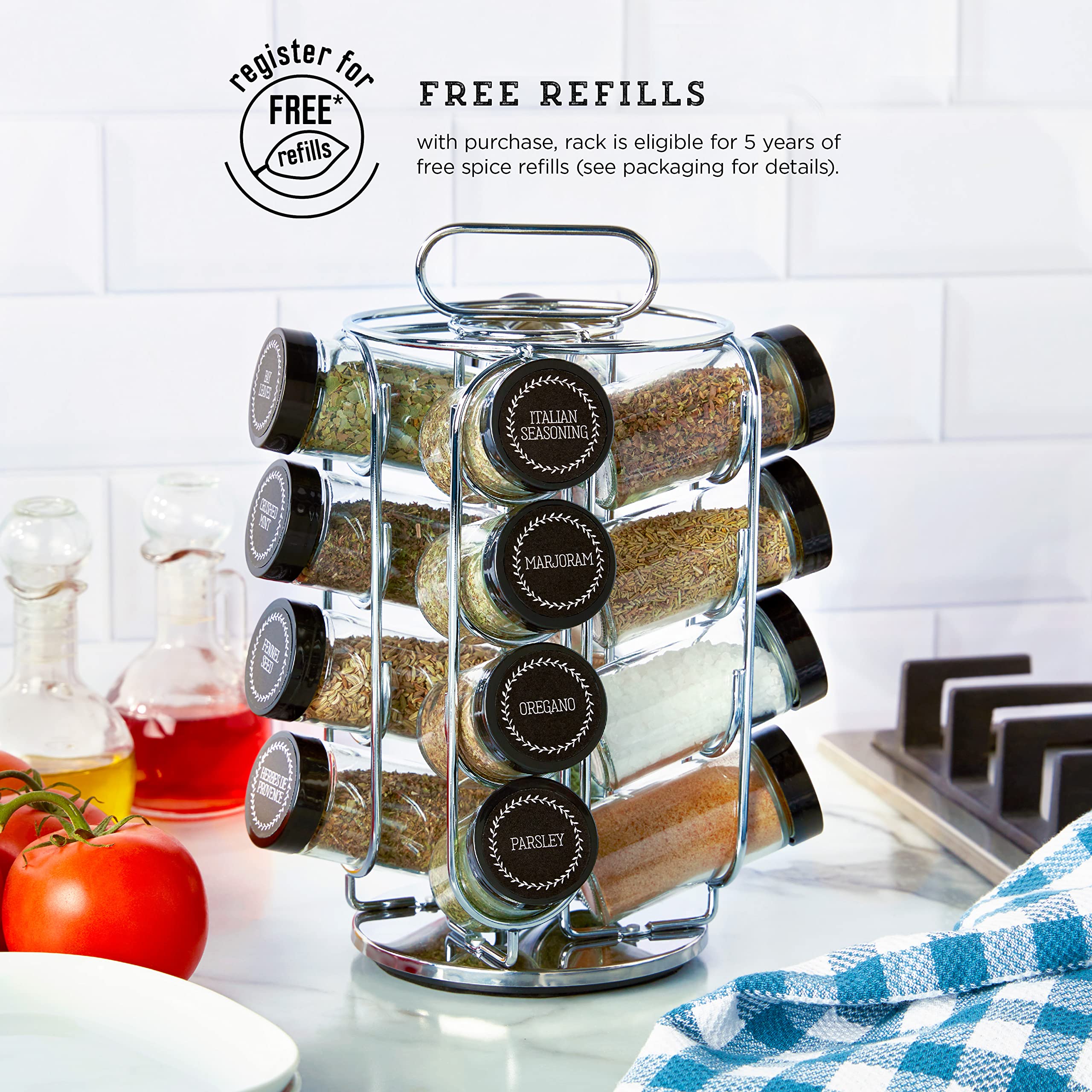 Kamenstein Spinning Seasoning Rack Kamenstein Spice Rack Refills