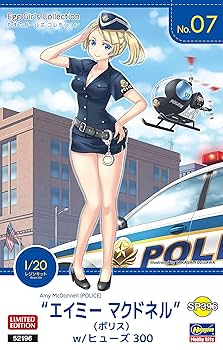 (未使用･未開封品)　ハセガワ たまごガールズコレクション No.07 1/20 エイミー マクドネル w/ヒューズ300 レジンフィギュア&amp;ノンスケールプラモデル SP396 bt0tq1u たまごガールズ コレクション No.07 “エイミー マクドネル