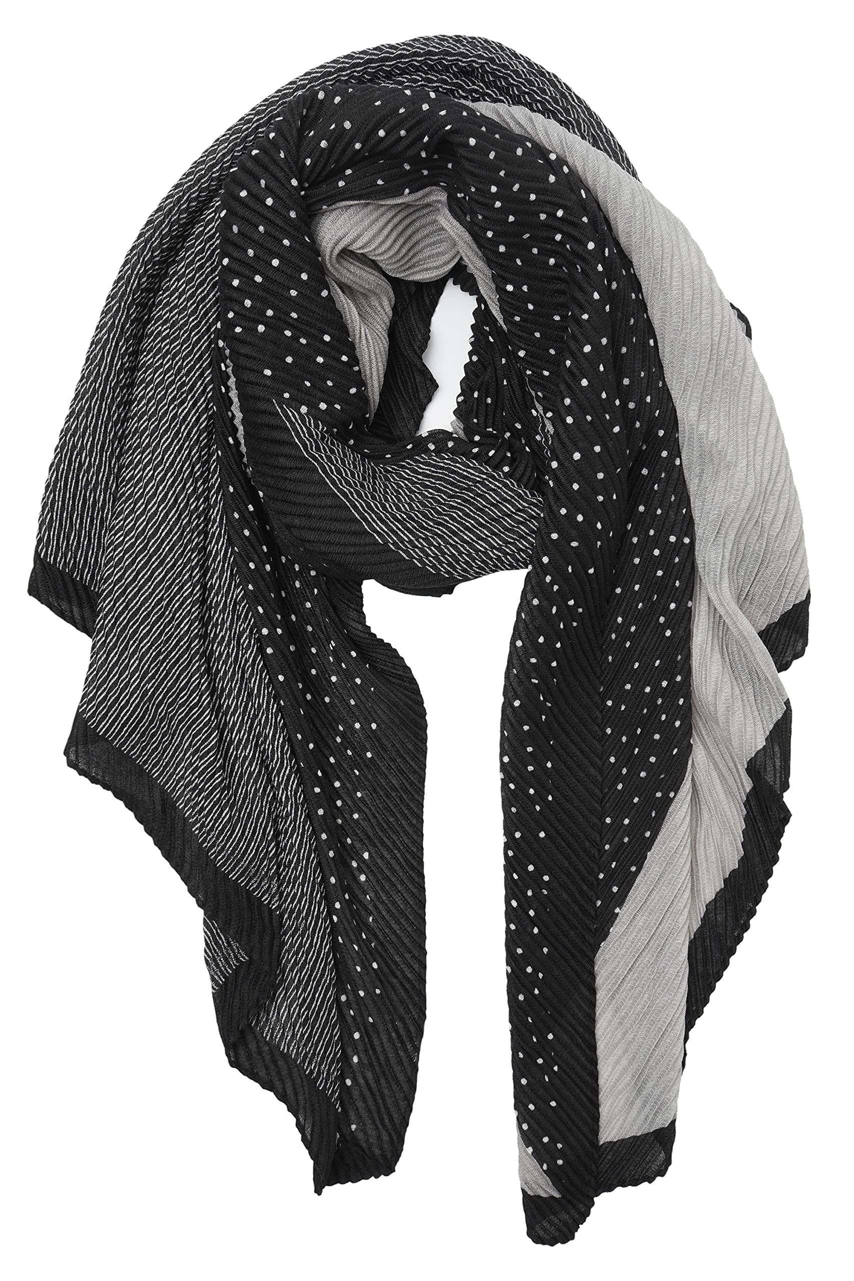 YOUR SMILE Ladies/Women's Lightweight Floral Print/Solid Color mixture Shawl Scarf For Spring Summer season (110)