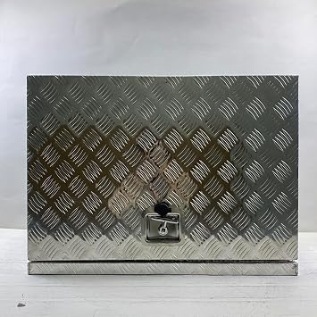30"x20"x22" Silver Heavy Duty Aluminum Truck Bed Tool Box Diamond Plate with Lock Keys Storage Tool Box Chest Box Organizer for Pickup Truck Bed RV Trailer