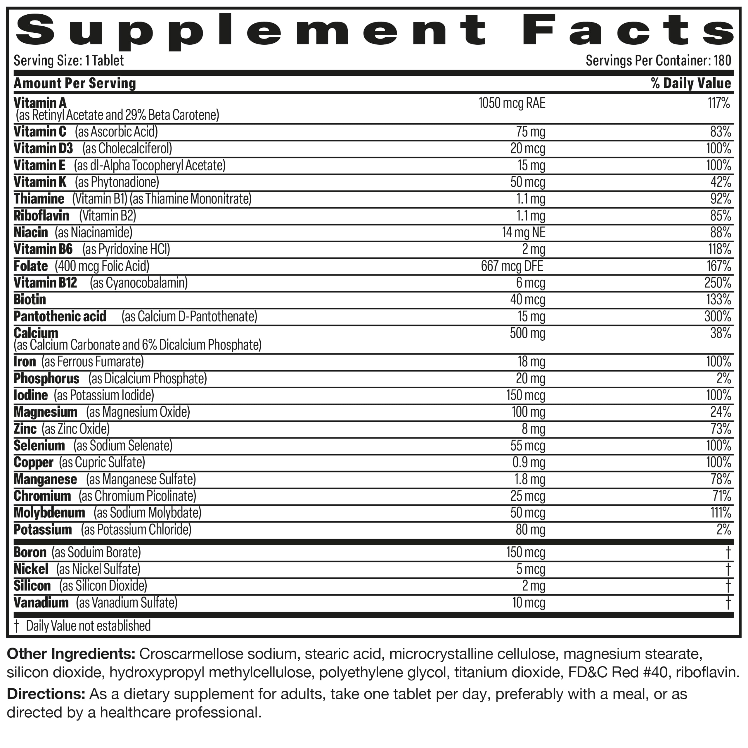 Bronson ONE Daily Women's Complete Multivitamin Multimineral, 180 Tablets — Amazon image 6