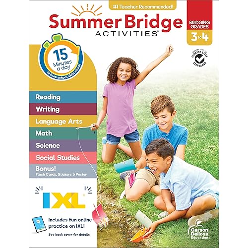 Summer Bridge Activities 3rd to 4th Grade Workbook, Activity Book