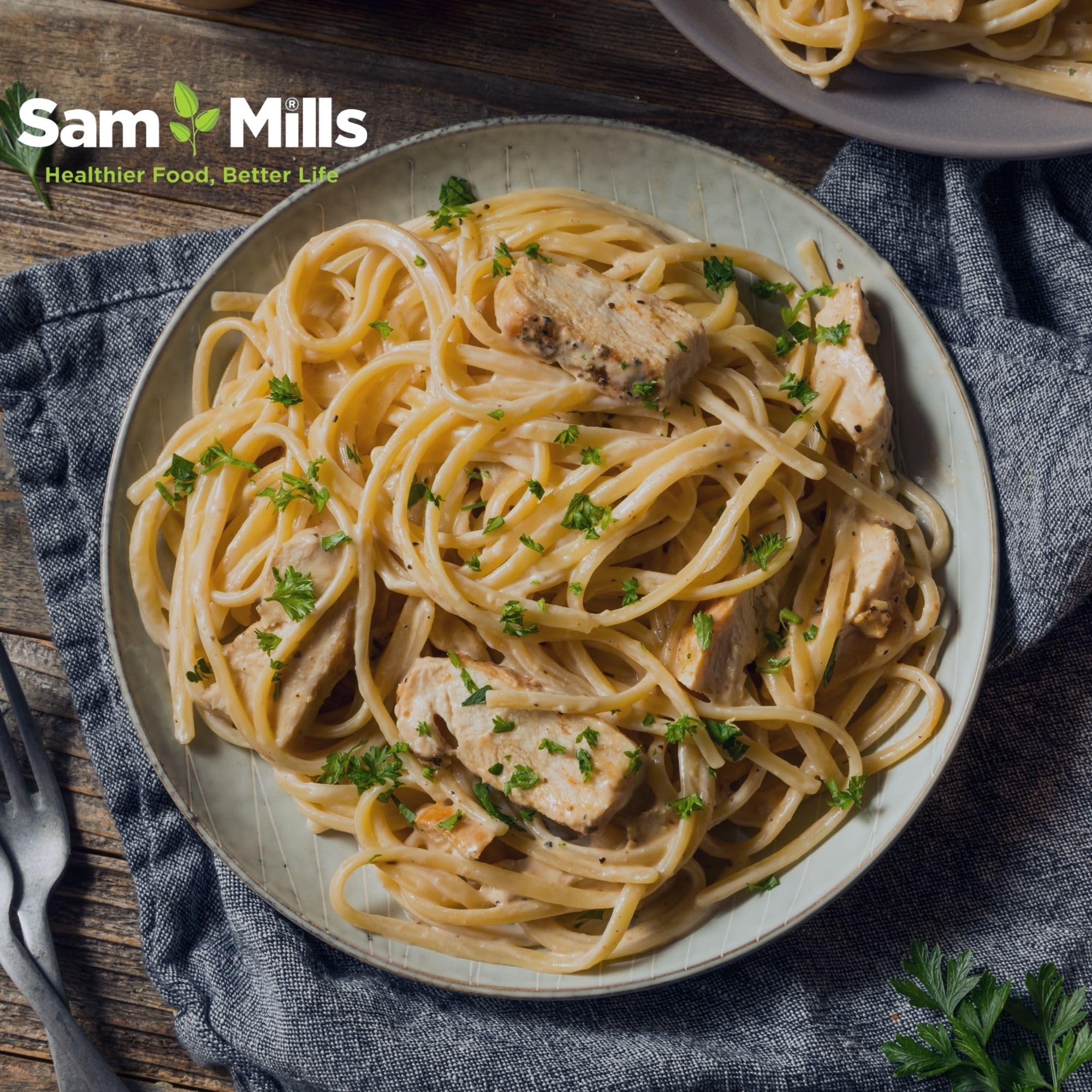 Fettuccine Sin Gluten Sam Mills 500 g Harina de Maíz Vegano