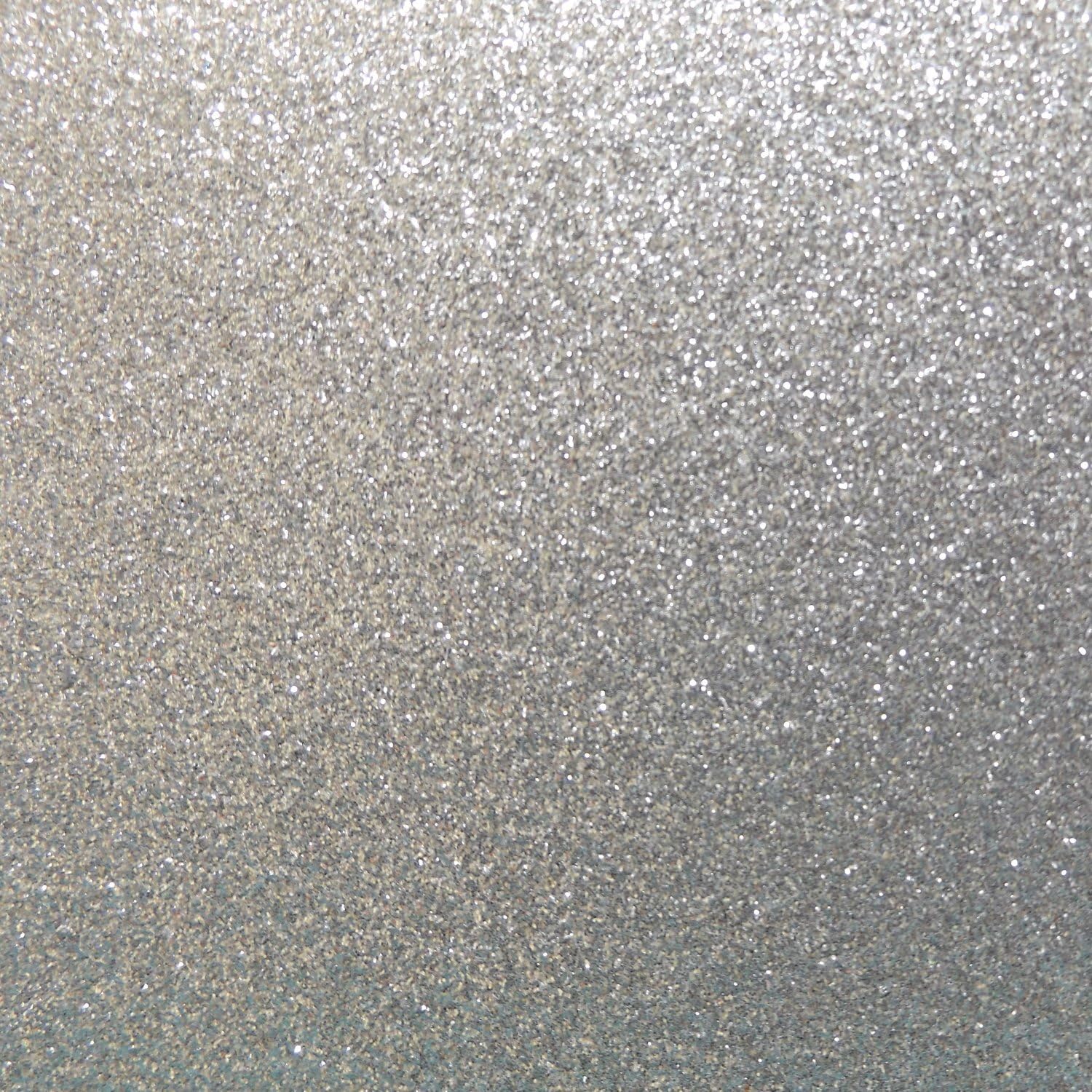 Lincoln Crafts - Fine Glitter Cotton Fabric Sheets A4 Size, Silver