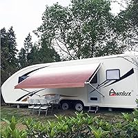 Vista 9 de Awnlux Toldo de vinilo duradero para caravana, camioneta, SUV, repuesto de toldo de patio (10, color negro desteñido)