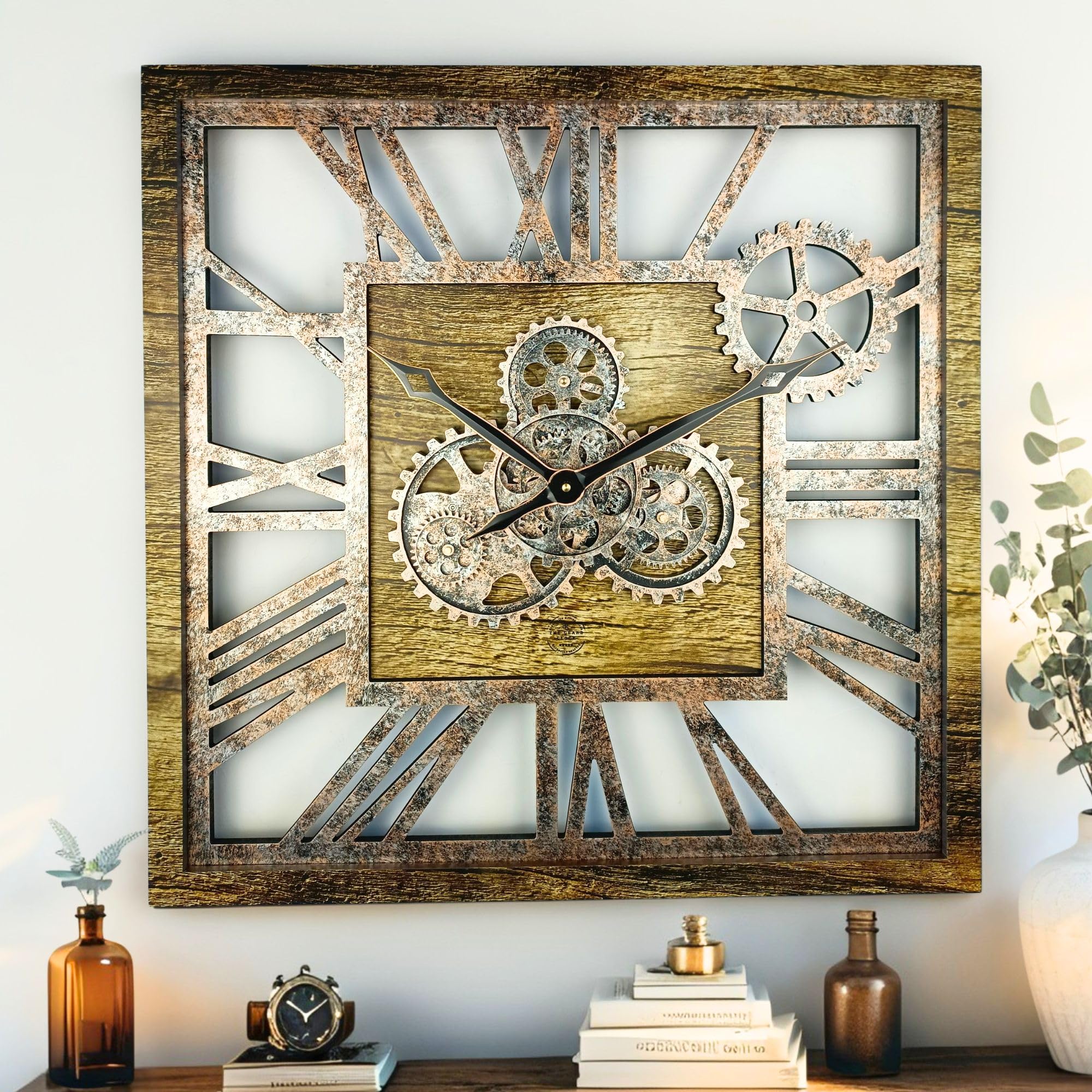 ImprovingLife Wanduhr Gears Clock