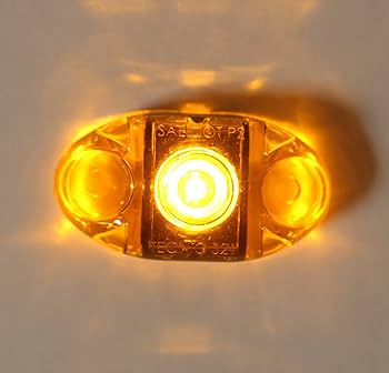 ADA  ライト Amazon.com: Pair of LED Amber Oval Surface Mount Clearance