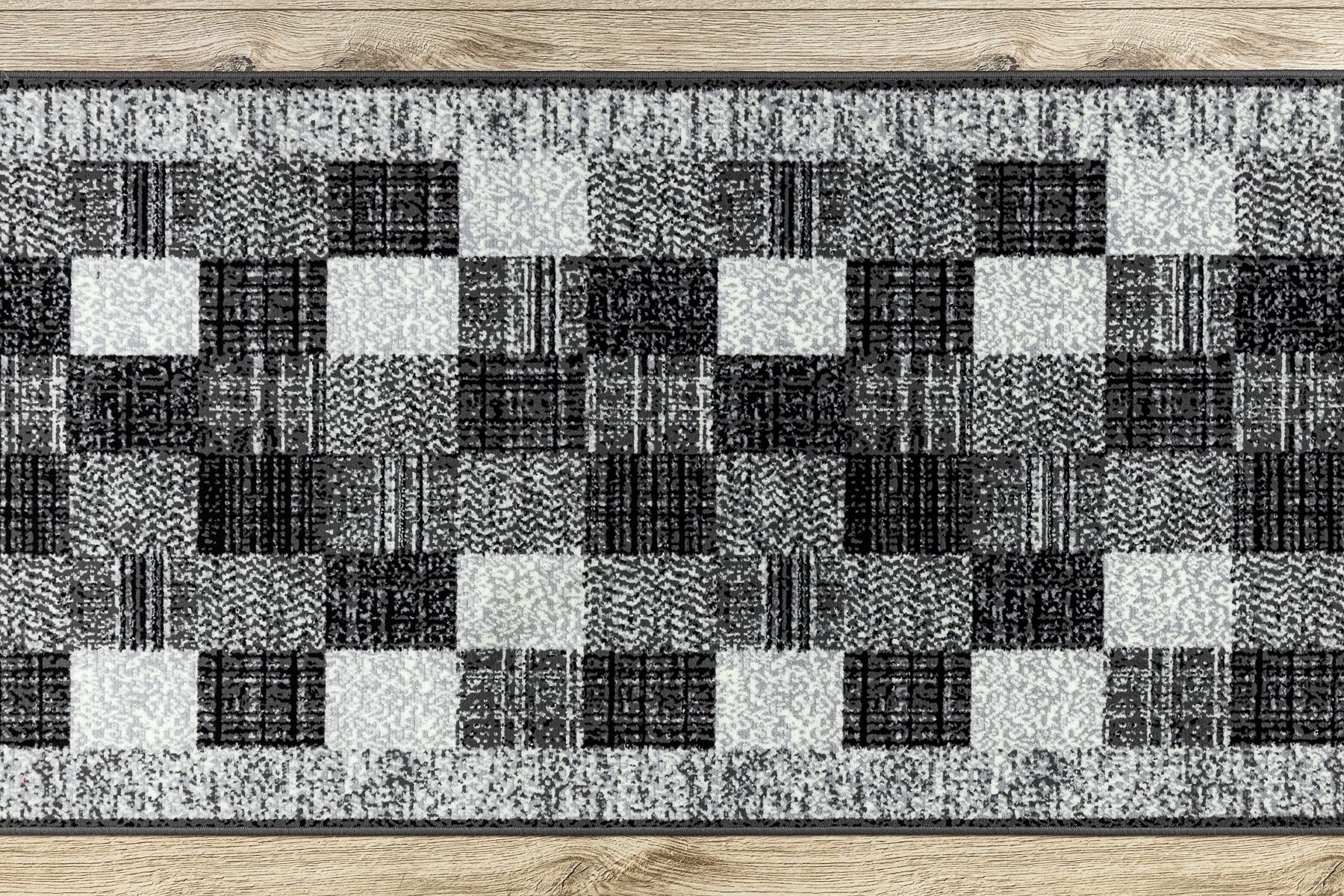 rugsx Läufer BCF Rafia grau 70x400 cm