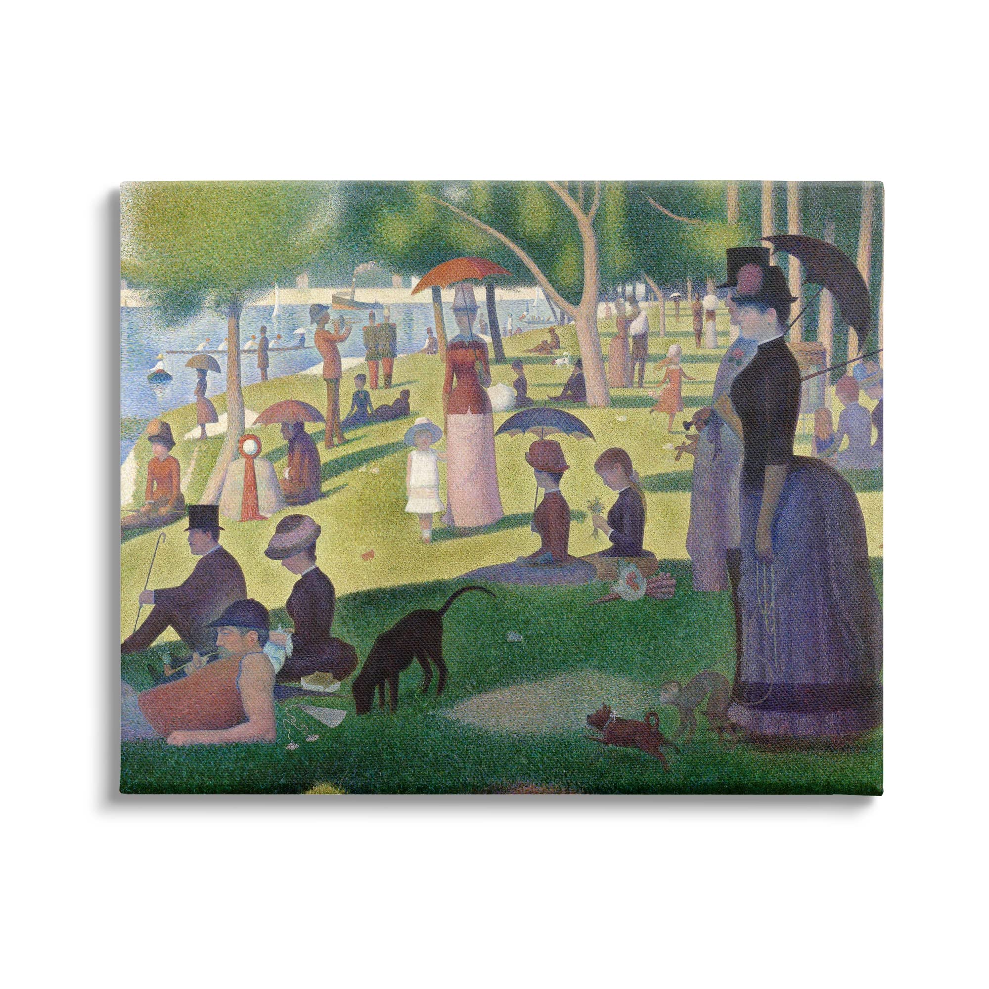 Stupell Industries Sunday on La Grande Jatte Georges Seurat Classic Painting Canvas Wall Art, Design By one1000paintings