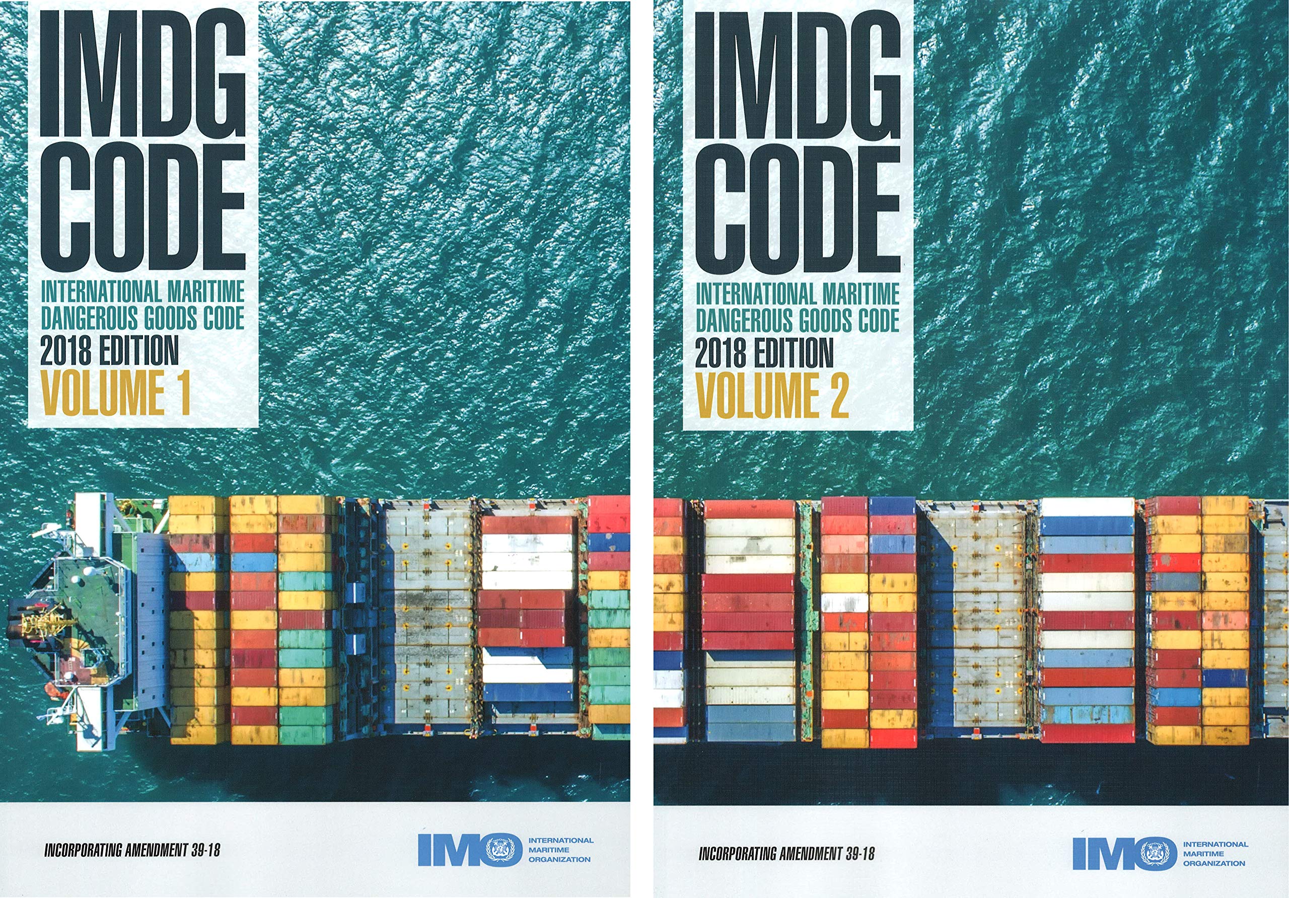 IMDG Code, 2018 Edition 39-18 (inc. Amdt 39-18) 2 Volumes Set