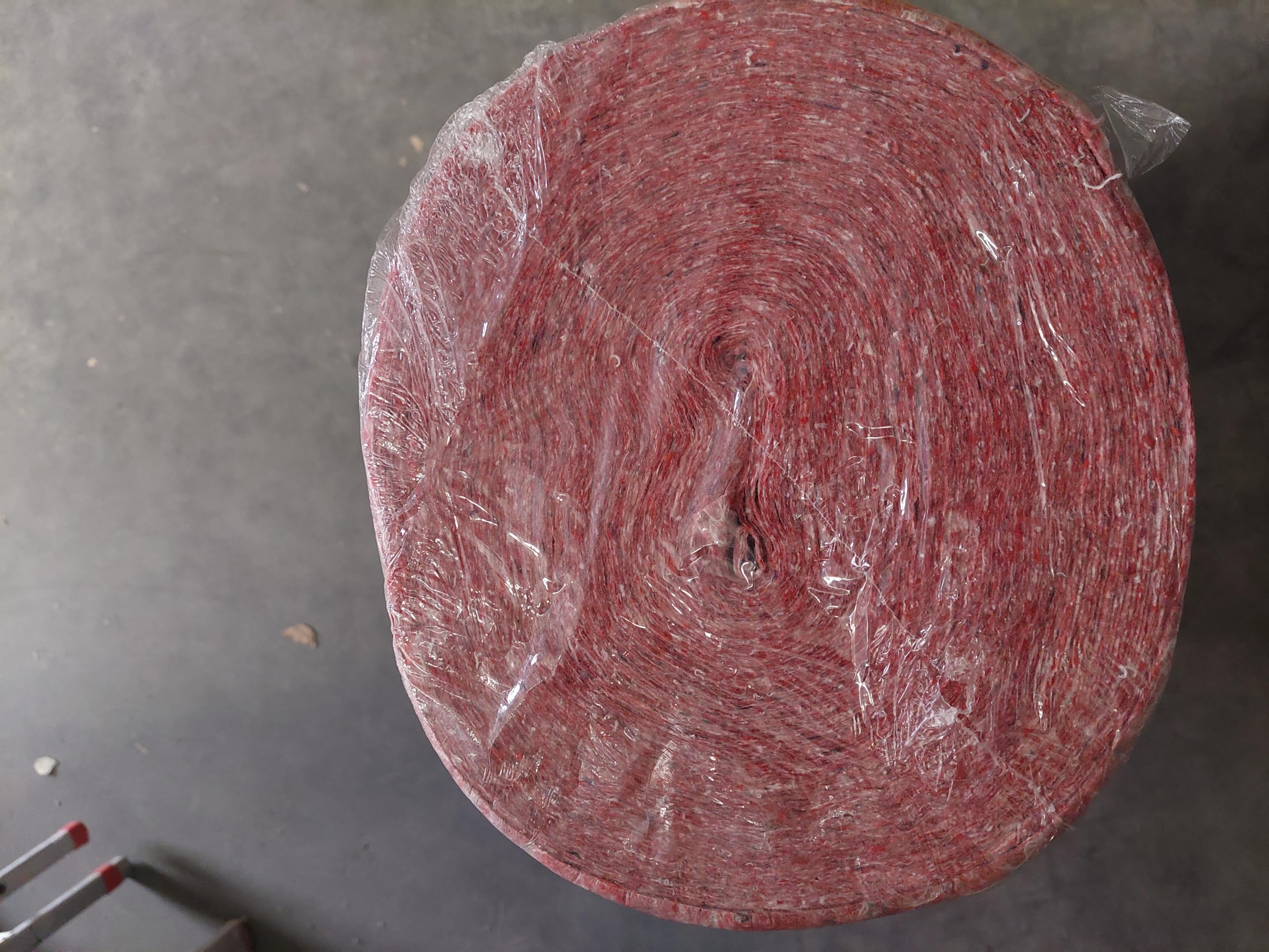 Malervlies 1 x 50 m – 210 g/m² saugstarkes Abdeckvlies in Profiqualität I Renoviervlies/Malerfilz rot I Schutzvlies, Bauvlies, Glattvlies & Anstrichvlies für Malerarbeiten I 50 m² Bodenabdeckung