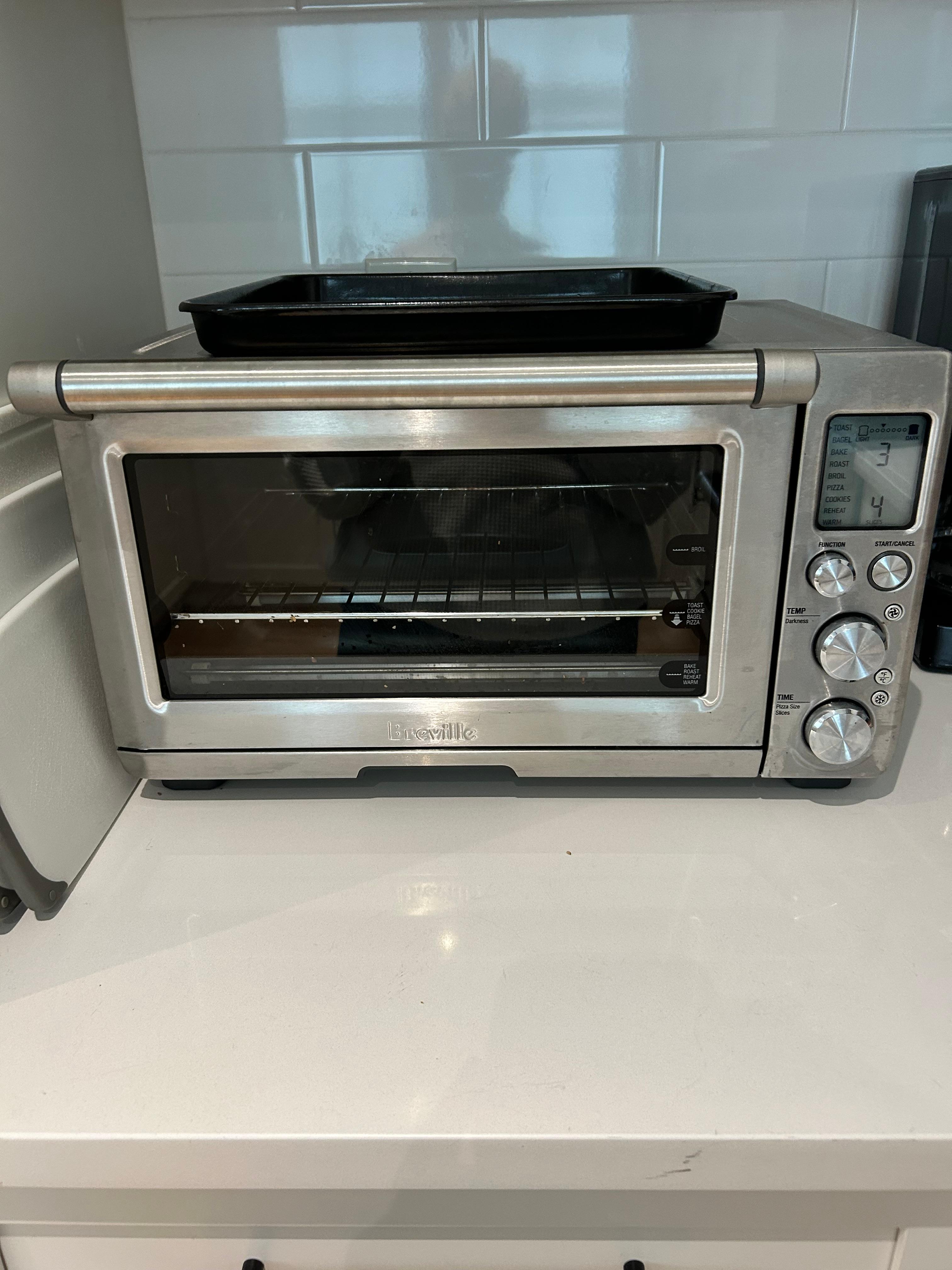 Interior view of the Breville the Joule Oven Air Fryer Pro showing multiple rack positions