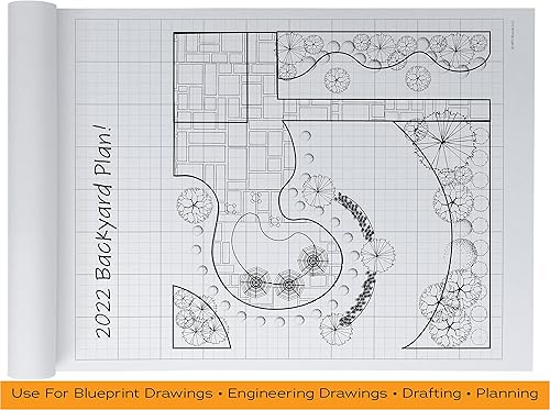 Miniatura 4 de MPC Brands Cuadrille - Papel cuadriculado para planos y gráficos (1 paquete de 8 12 x 11), color blanco