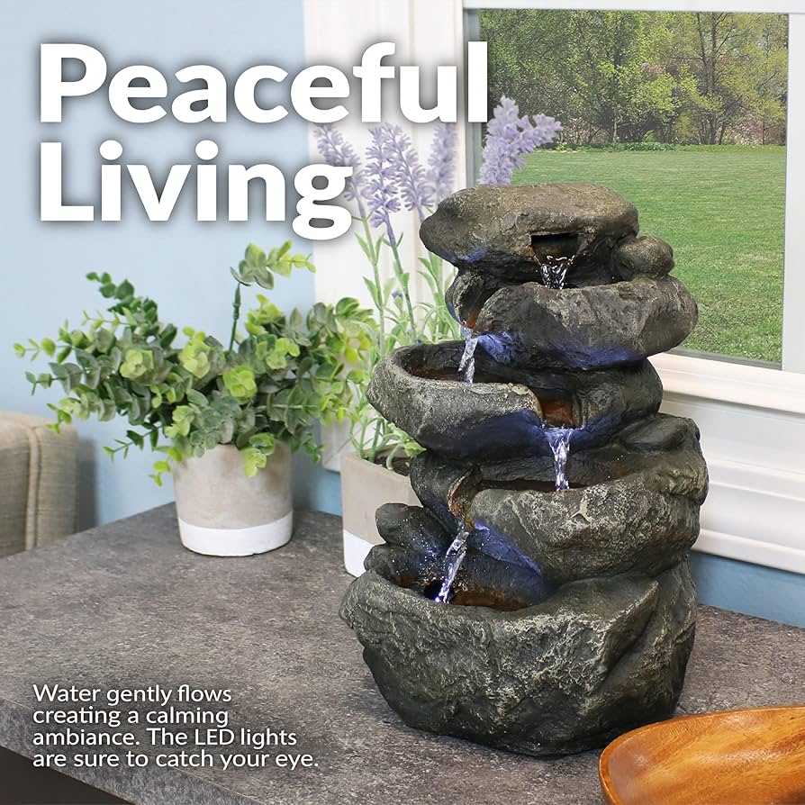 Amazon.com: Sunnydaze Stacked Rocks 10.5 Inch Indoor