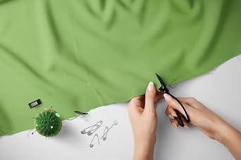 100% Cotton Fabric 60 Inch 150cm Wide 150GSM Material for Sewinzg, Dressmaking, Quilting, Curtain Linings, Pillowcases & Totes Fabric by The Half Metre by Discount Fabrics LTD(Apple Green, 0.5m)