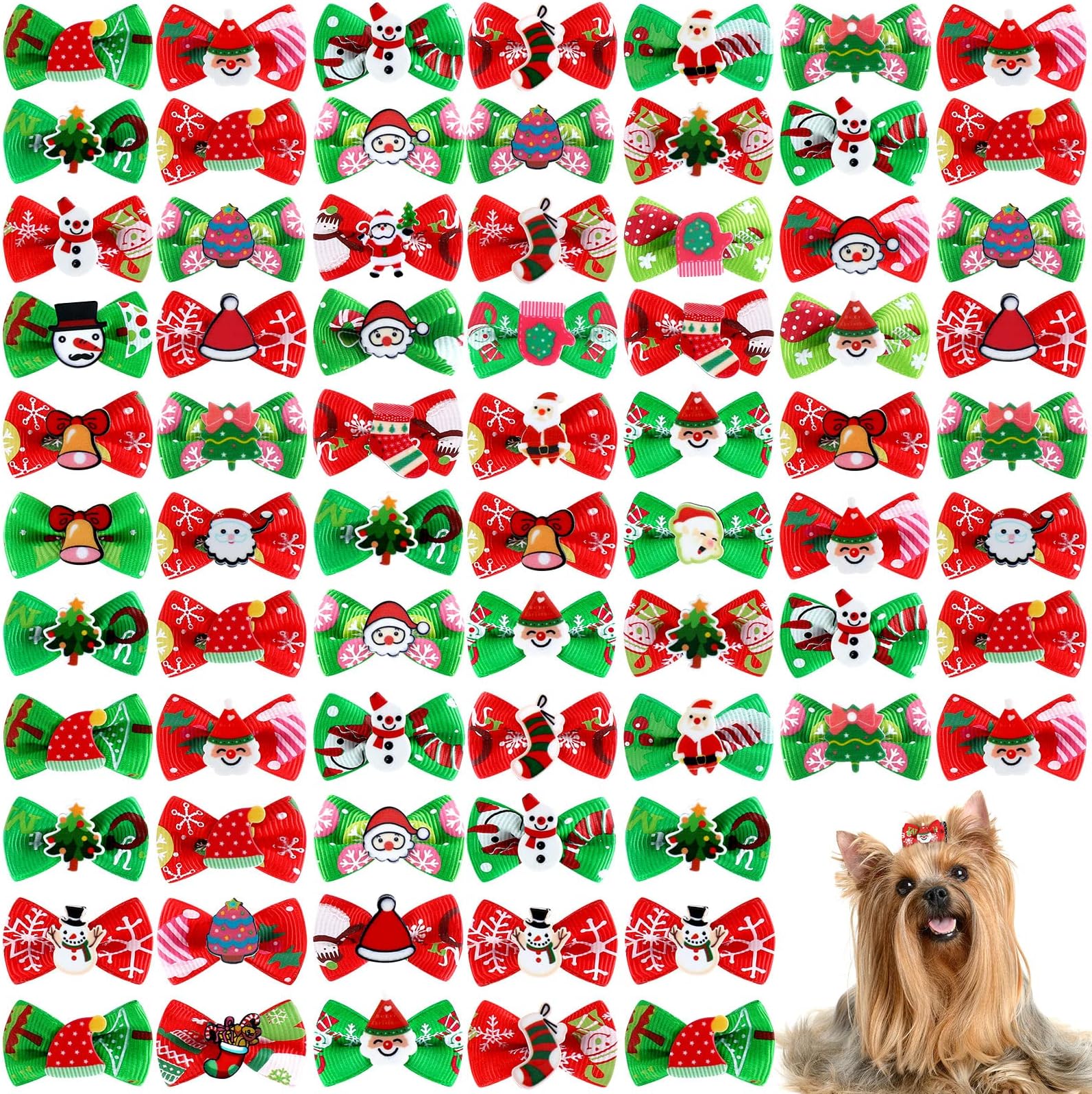 PET SHOW 20pcs Dog Hair Bows with Alligator Clips for Small