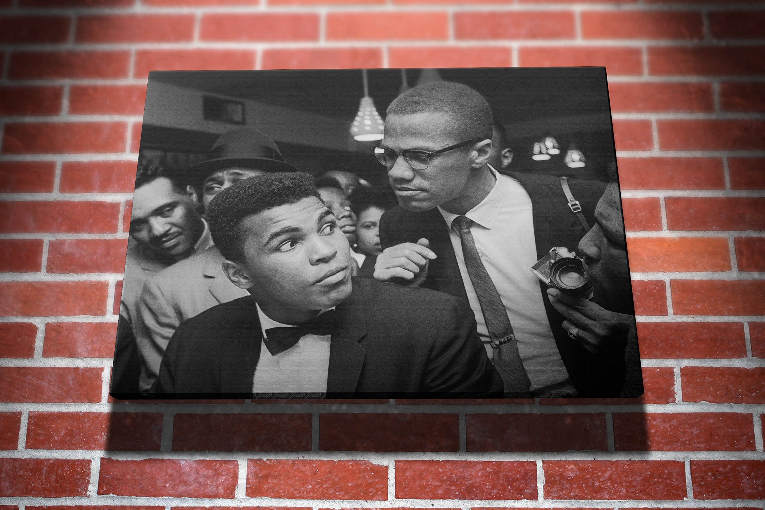 I Art Box Muhammad Ali Malcolm X Boxing Gallery Framed Canvas Art Picture Print 61Cm