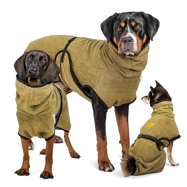 Rudelkönig Albornoz Perro 100% Algodón - Toalla para Perros