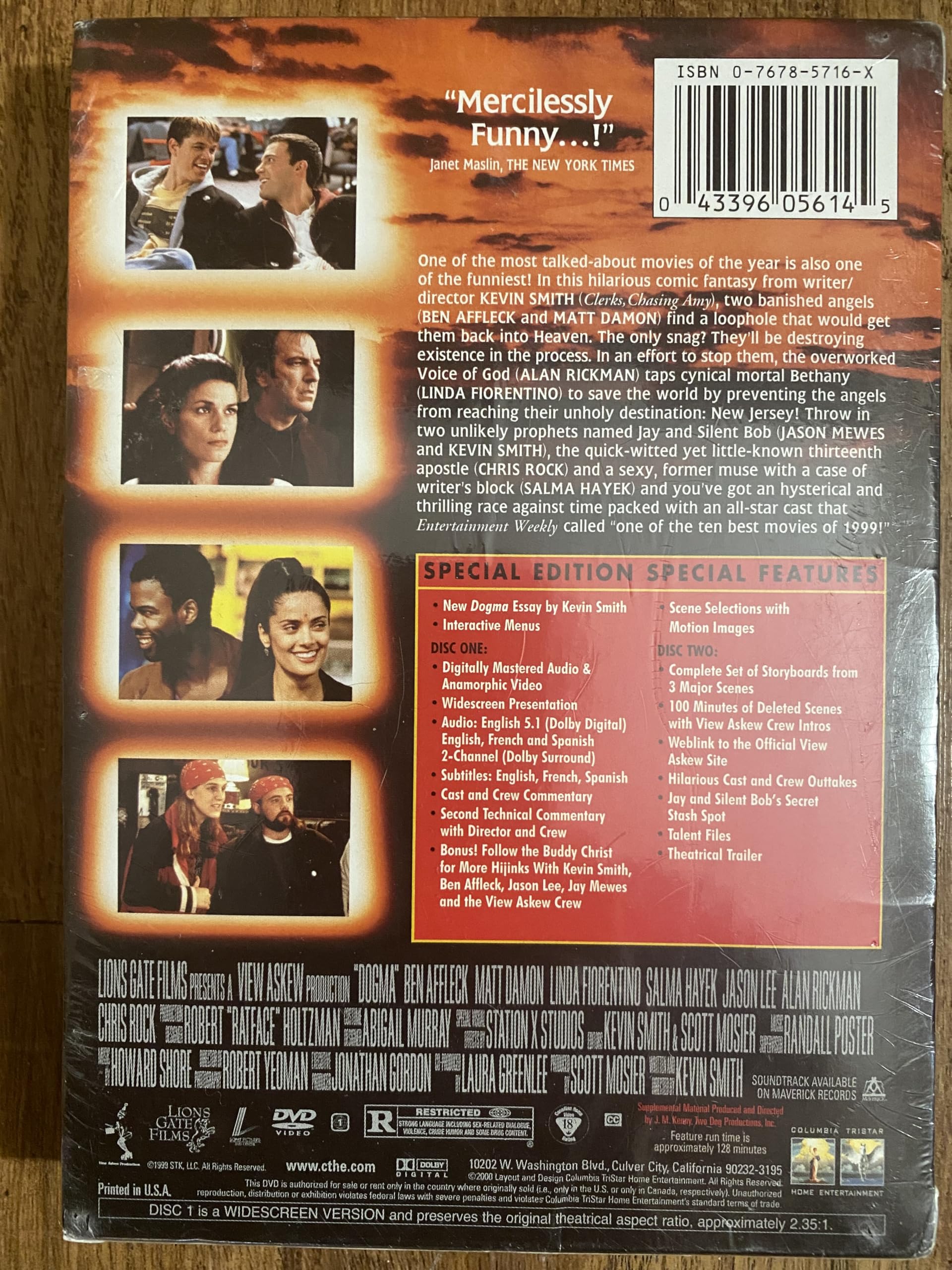 Amazon.com: Dogma (DVD) by Sony Home Pictures Entertainment