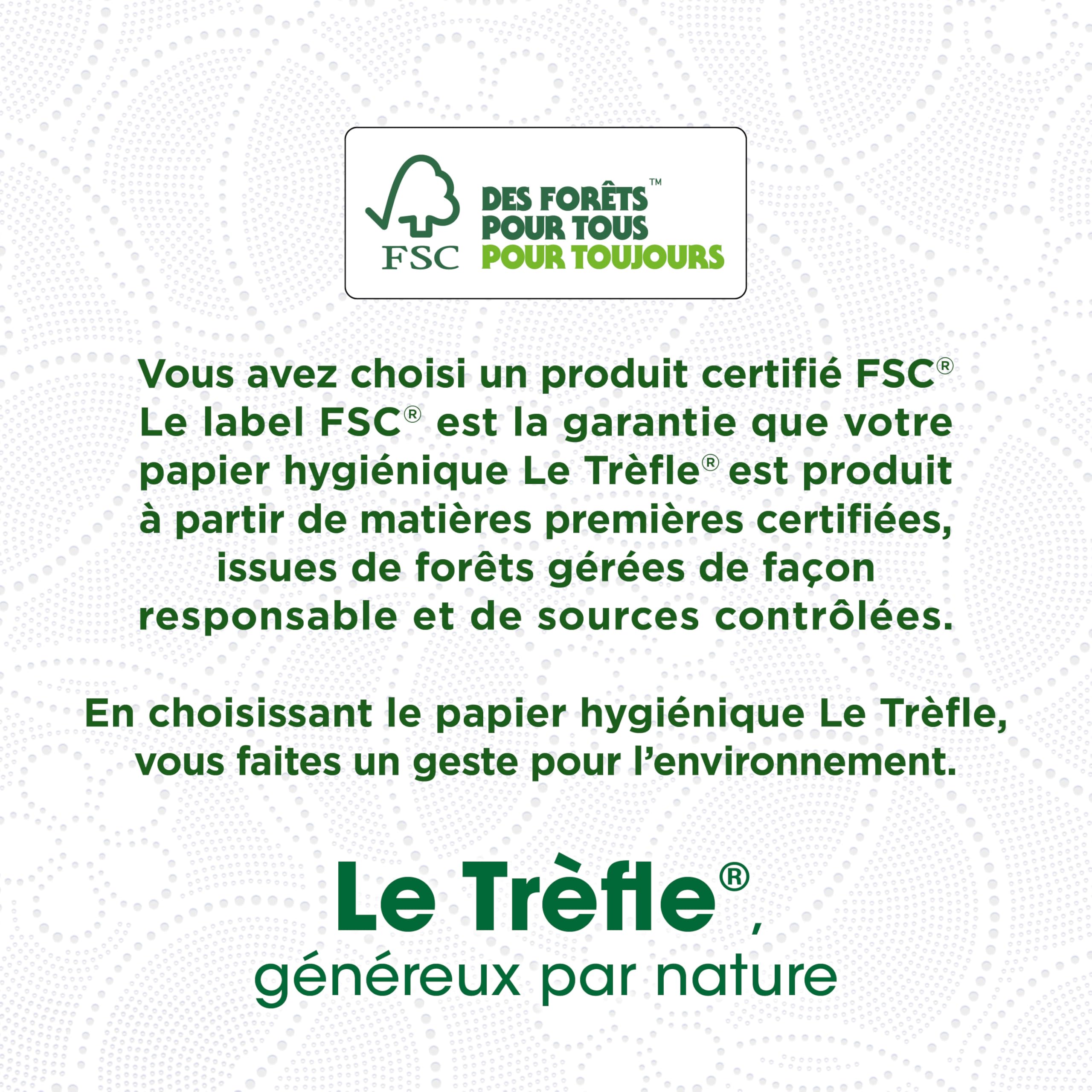 El Trébol® Aloe Véra - Papel higiénico - 24 rollos máximos = 36 rollos clásicos - Esponjoso triple grosor - Loción Aloe Vera - Embalaje de papel reciclable - Papel certificado FSC® Mixto