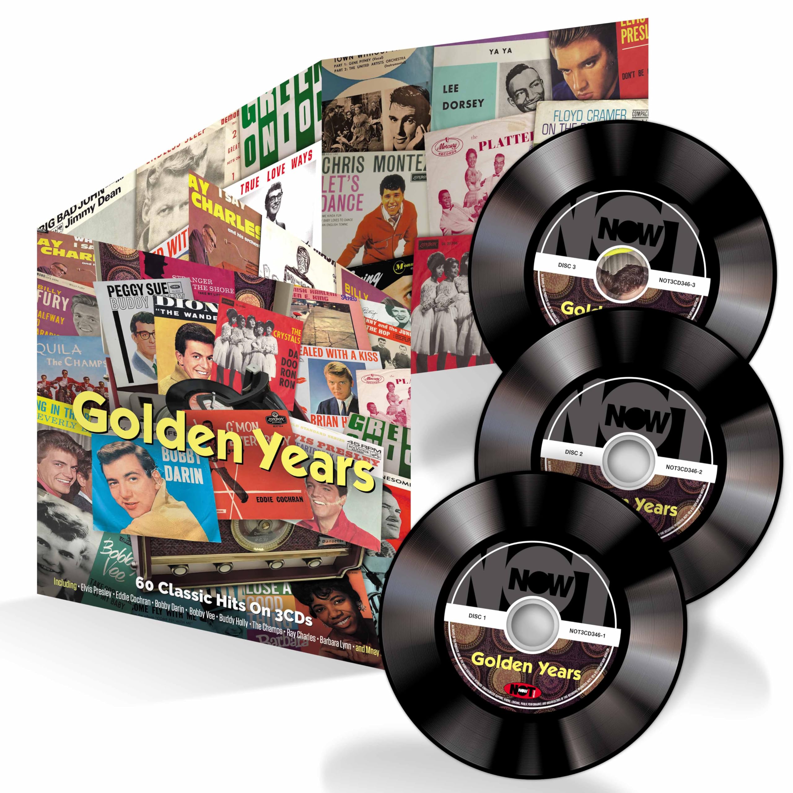 GOLDEN YEARS - 60 CLASSIC HITS ON 3CD ALBUM NEW/SEALED