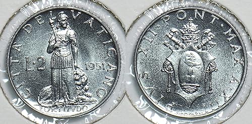Collectible Coin Vatican 1951 2 Lire 241061