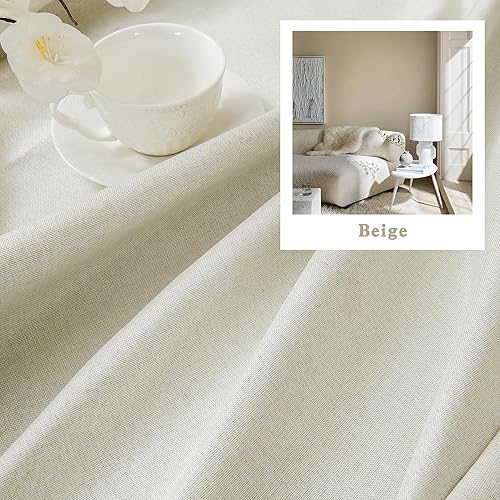 Miniatura 2 de DUALIFE Cortinas opacas plisadas modernas para oscurecer la habitación y ventanas grandes, para puertas corredizas de patio, para dormitorio, 2