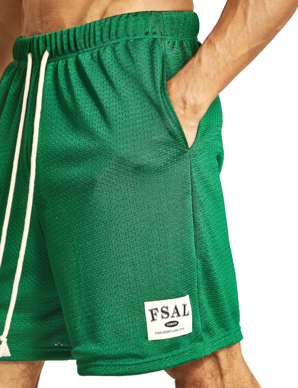 Ouber Men's Mesh Gym Shorts with Pockets Dry Fit Performance for Workouts Basketball Shorts - Image 5