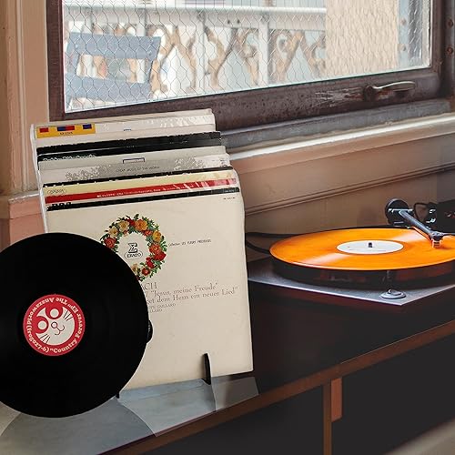 Miniatura 3 de Es ideal para almacenamiento de vinilo de LP individuales, estante de exhibición de acrílico escalonado para coleccionistas de discos, tiendas,