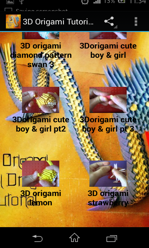 3D Origami Tutorials Crafts 2:Amazon.com:Appstore for Android