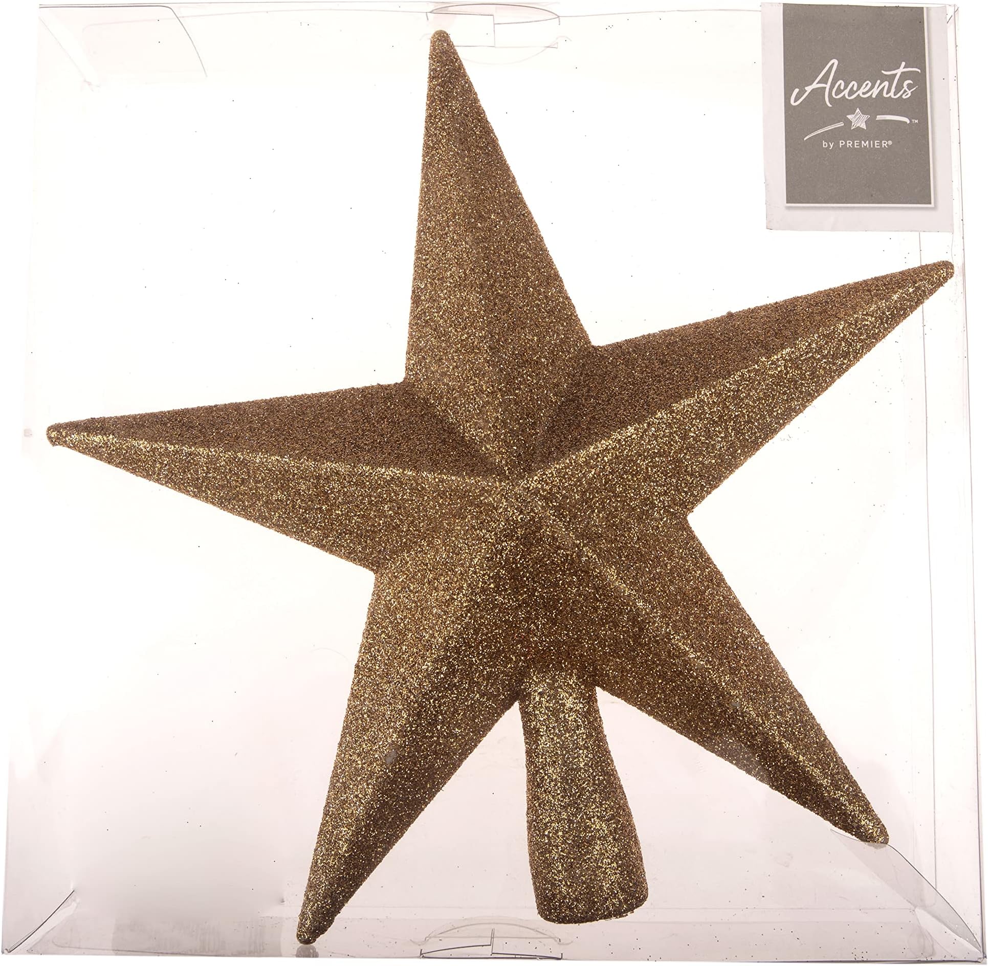 Glitter Star Christmas Tree Topper Silver (20cm) Amazon.co.uk Home