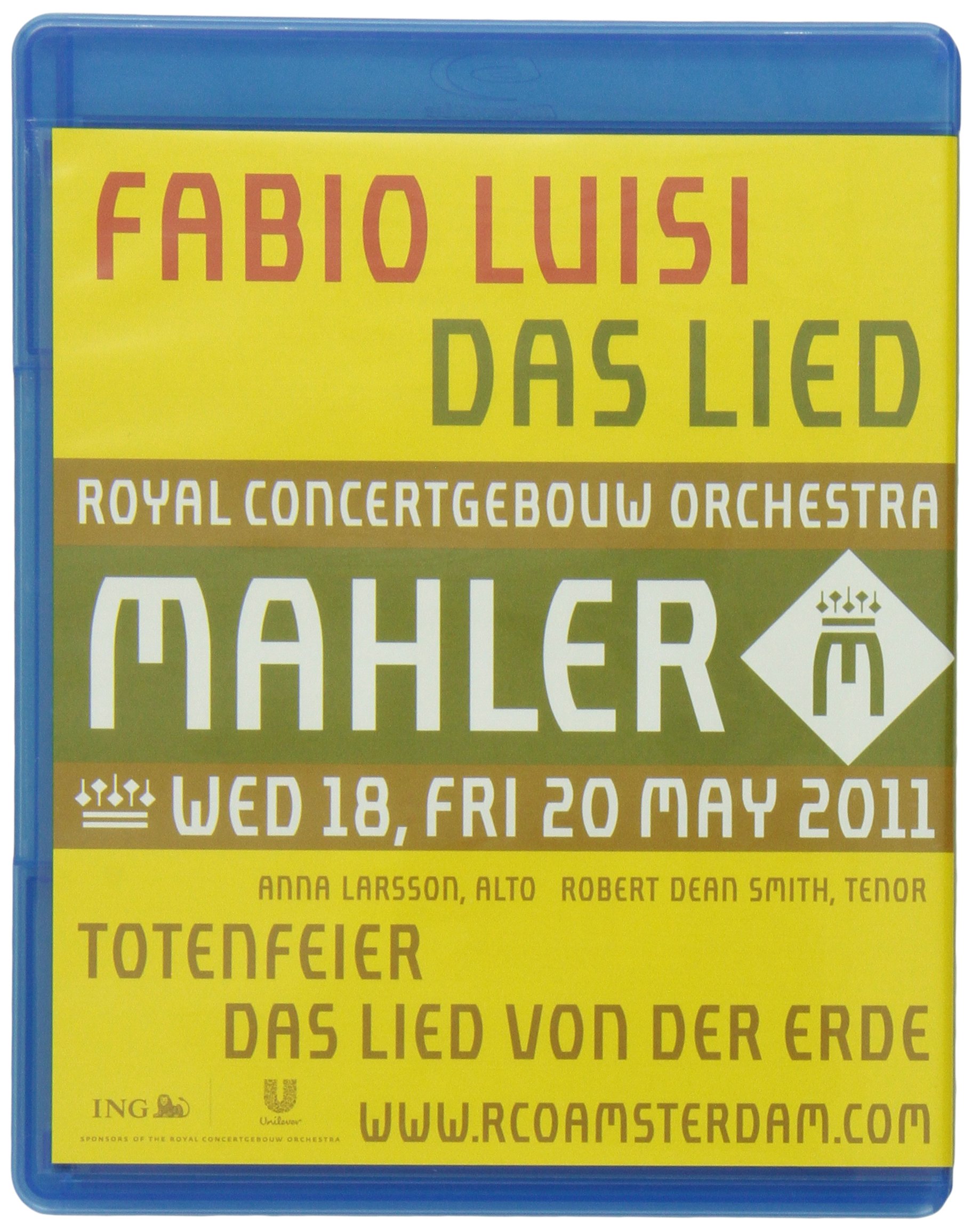 Gustav Mahler - Royal Concertgebouw Orchester [Blu-ray]