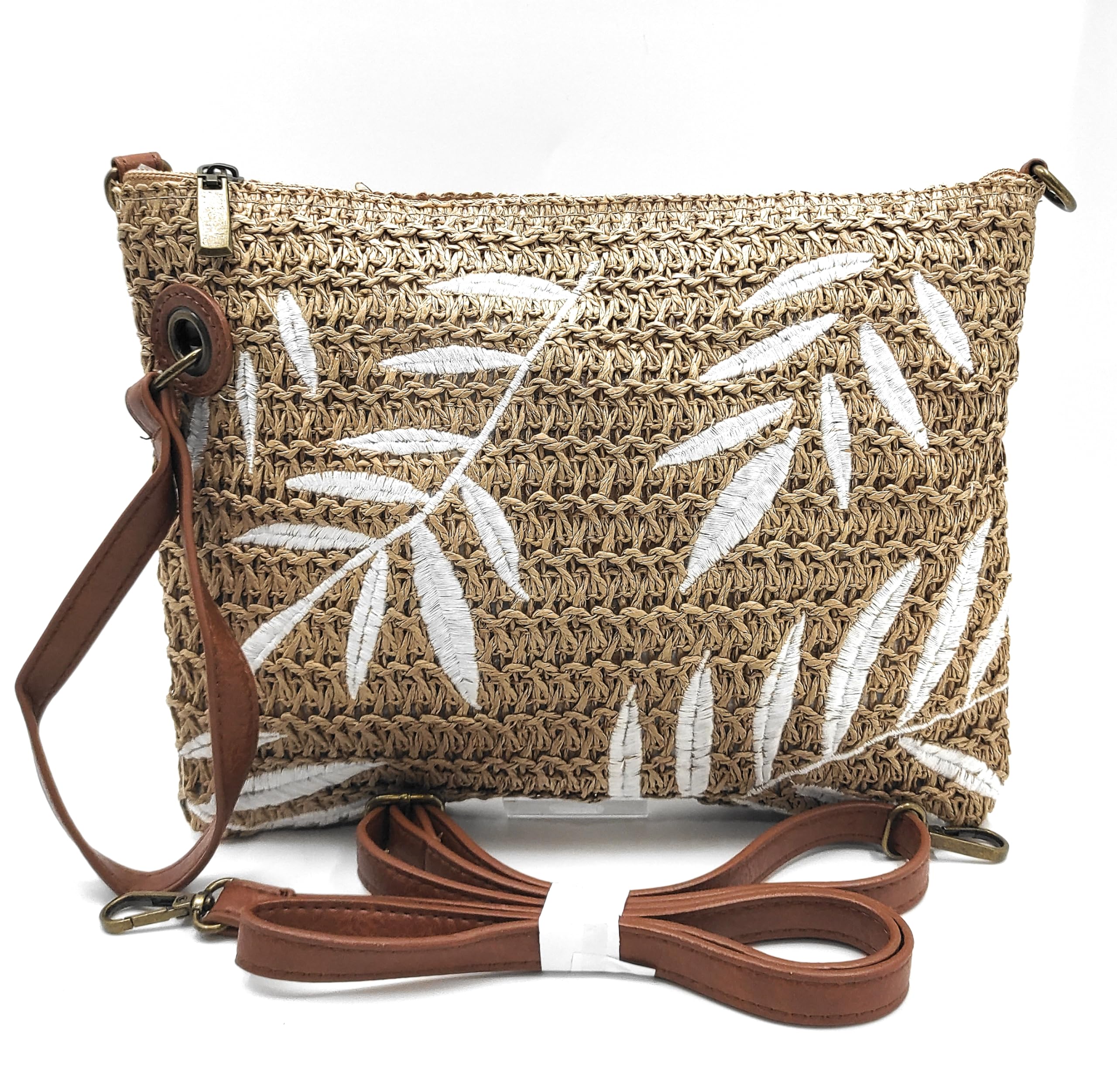 Encarni Zapatería Bolso Mujer Verano - Bolso Rafia Mujer - Bolsos Tejidos Crochet - Bolsos Bandolera Rafia