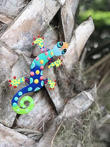 Miniatura 3 de Placa, modelo Gecko, de metal reciclado para la pared, Metal, 8 pulgadas