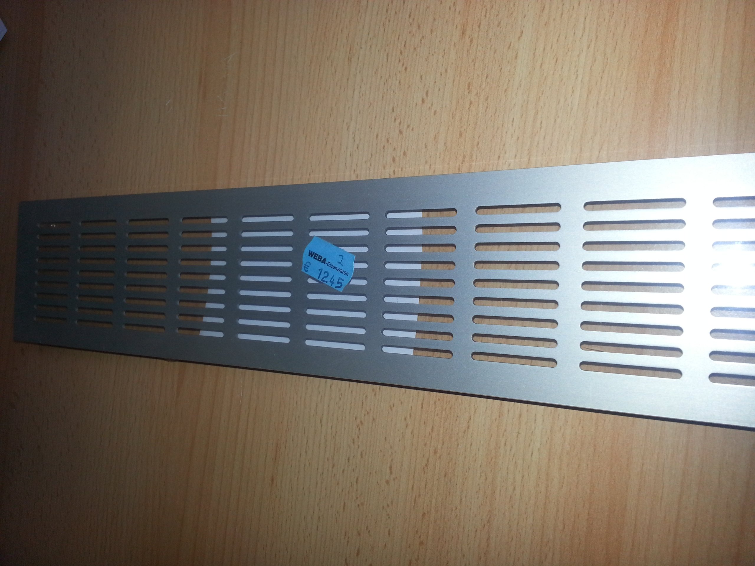 Grille D'aération Pour Porte En Aluminium Noir - Grille D