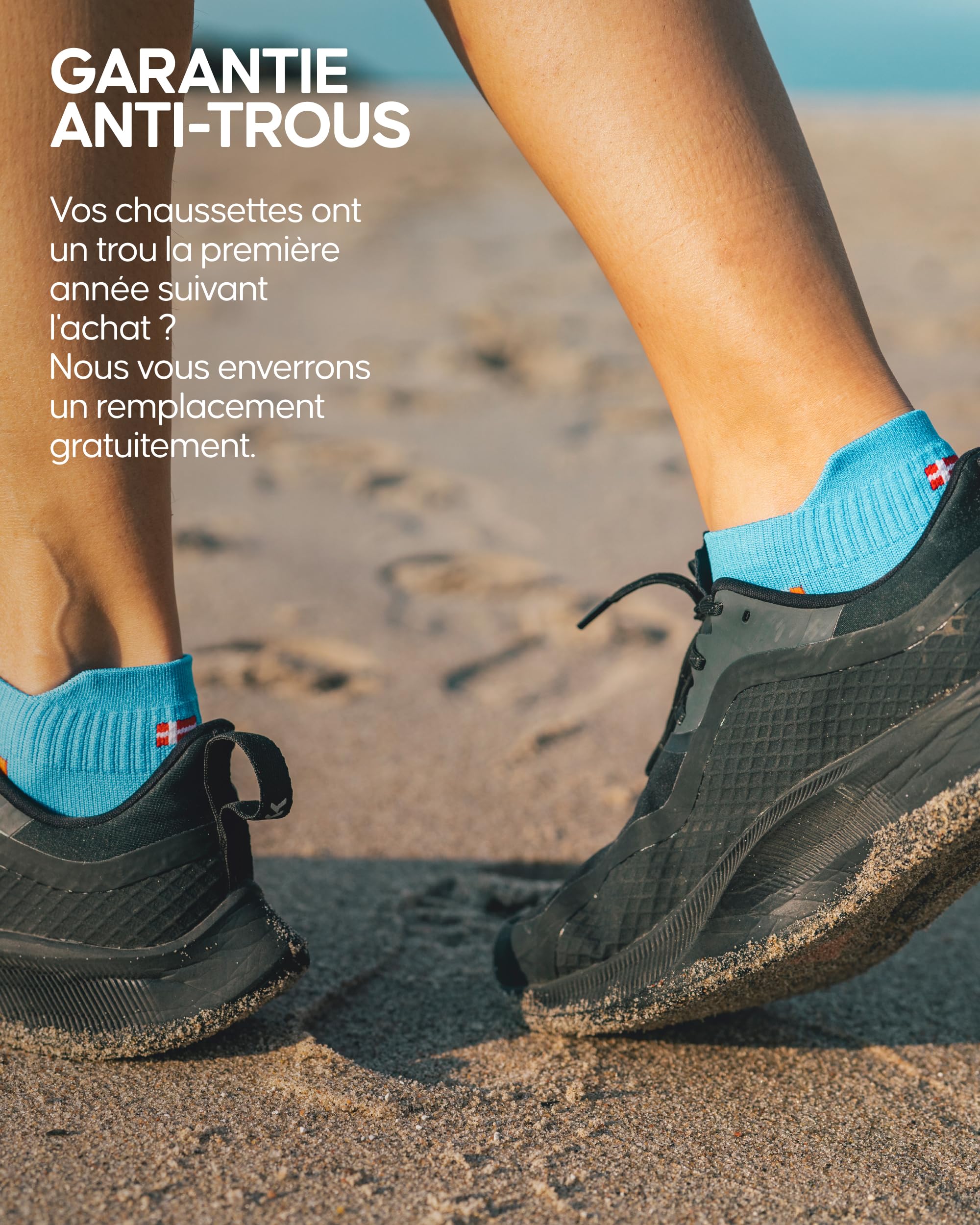 DANISH ENDURANCE Chaussettes de Course Respirantes pour Hommes et Femmes, Anti-blessures, Coupe Basses, Unisexes, Lot de 3