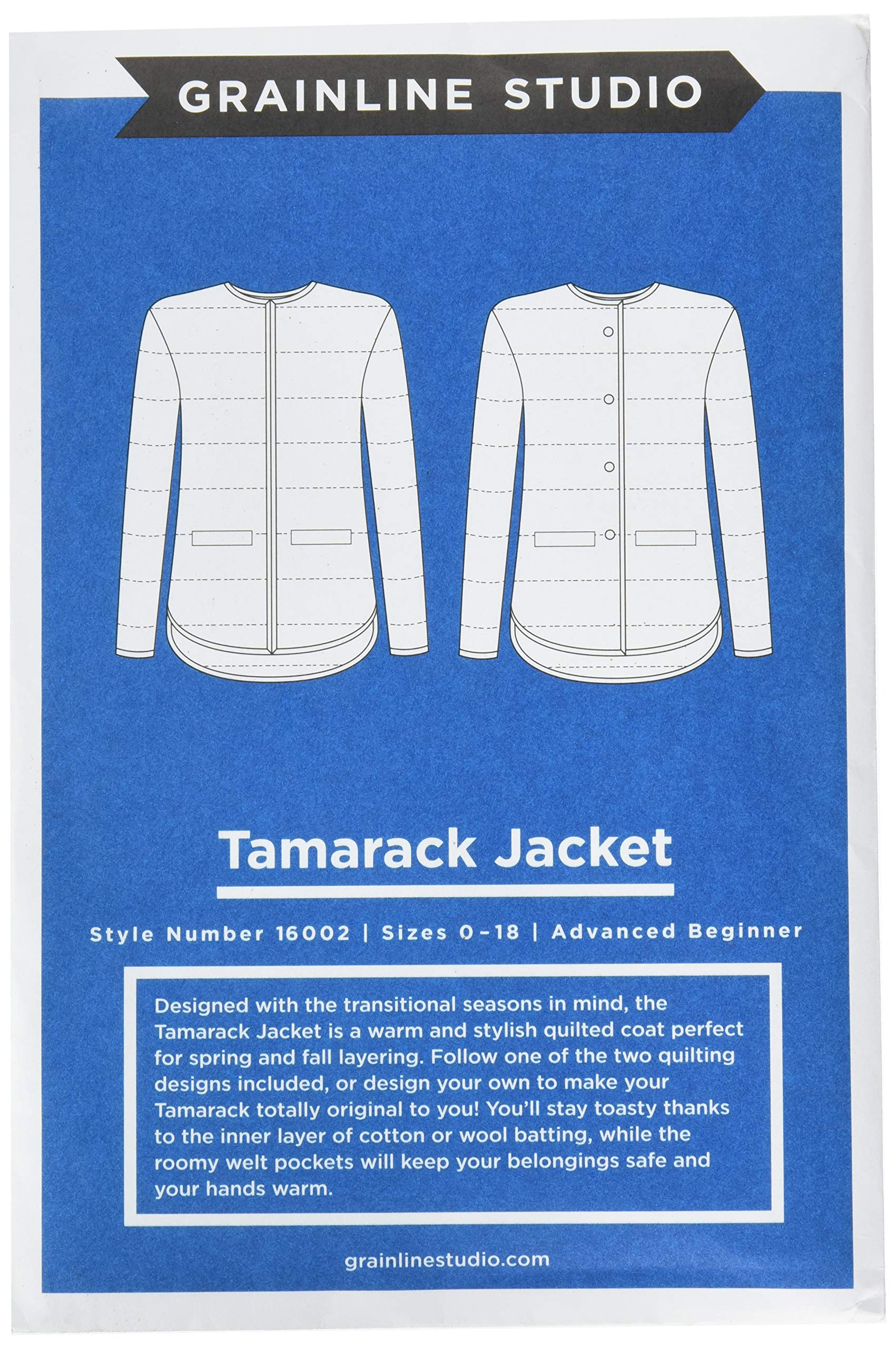 Grainline StudioUnisex Adult Transitional Tamarack Jacket Ptrn, Multi, 8-10 US