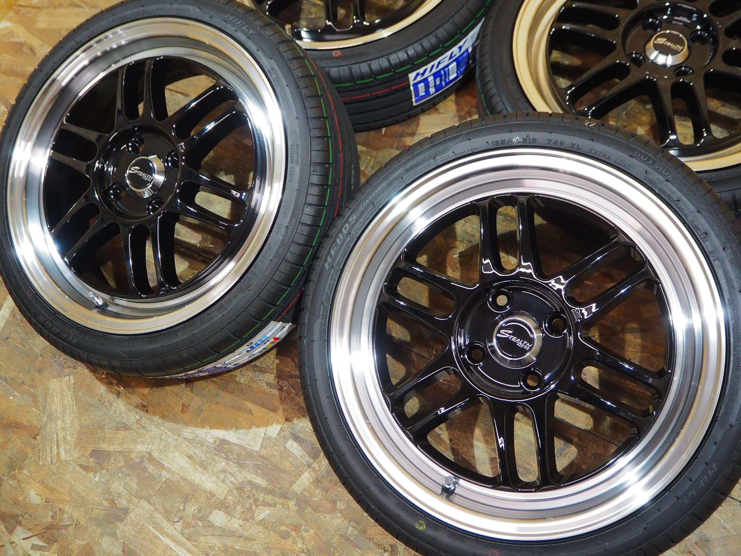 Amazon | 165/45R16 5.5J+43 4H100 タイヤホイールセット 1台分