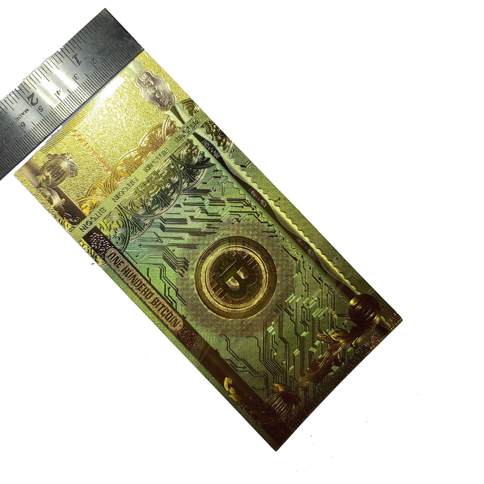 HISTORICAL INDIA - Bitcoin Collectible Cryptocurrency physical model of  imagine - BTC one Banknote model Golden Foil Un-currency Money Model for  Collections Souvenir Gift : Amazon.in: Toys & Games