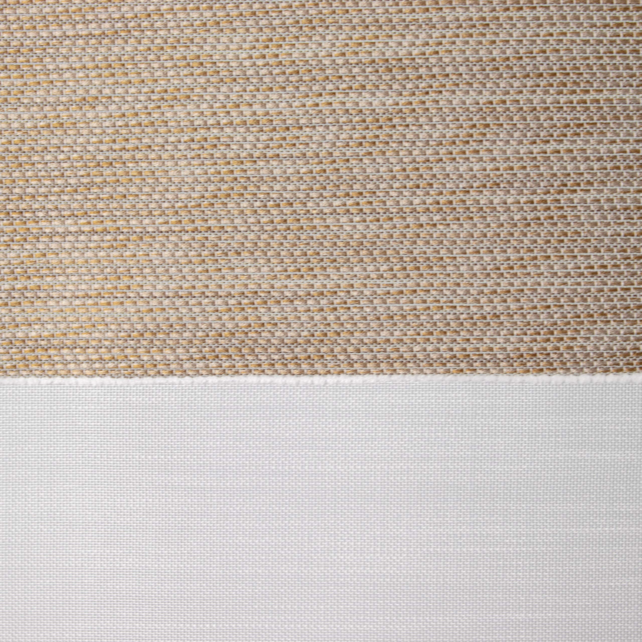 Birsppy Design Mini Flächenvorhang Set beige 2291-13 | 4 Teile | Scheibengardine Gesamtbreite 120cm (4x30cm) Höhe 80/60/60/80cm