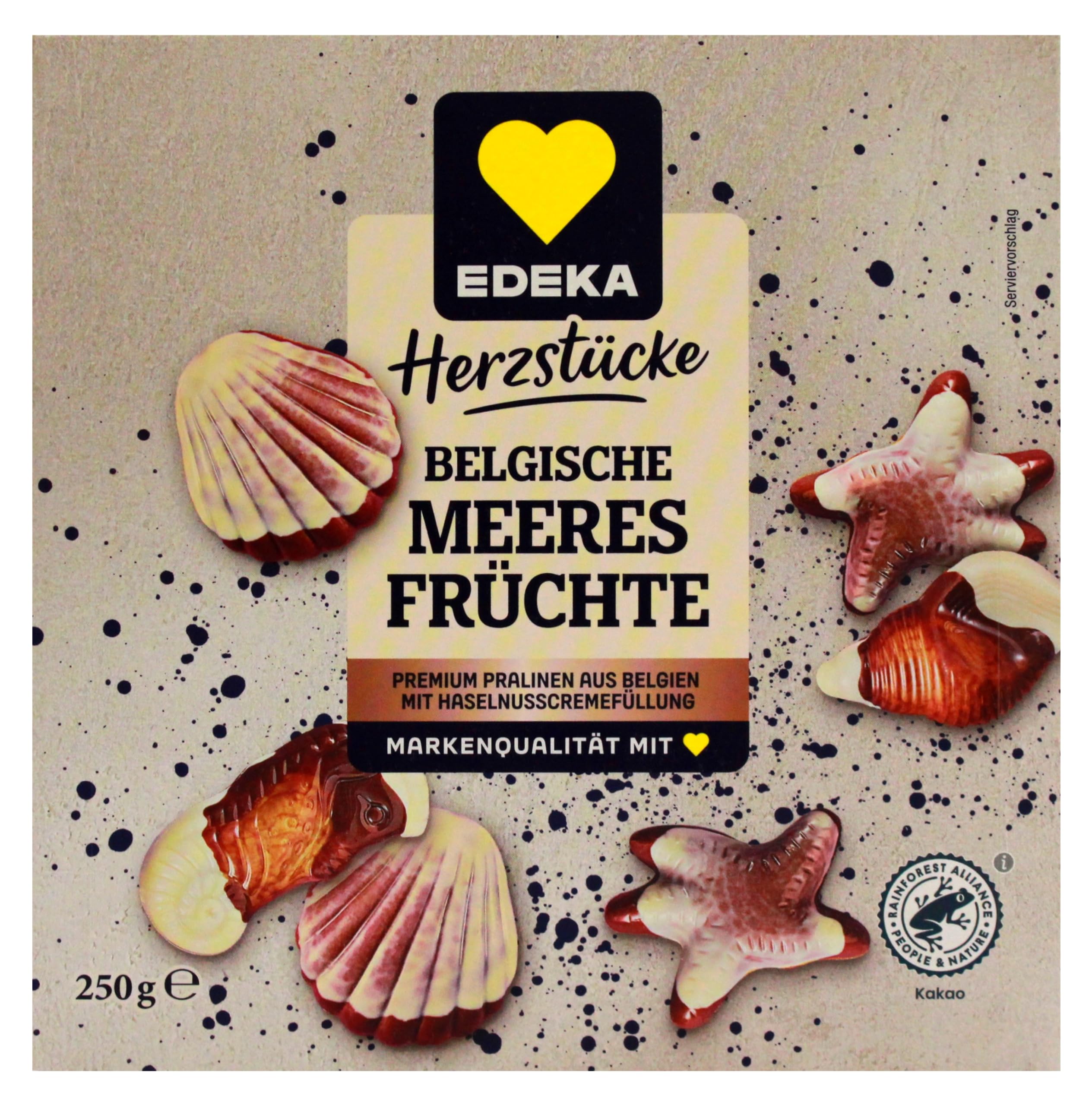 Herzstücke Belgische Meeresfrüchte Premium Pralinen, 12er Pack (12 x 250g)