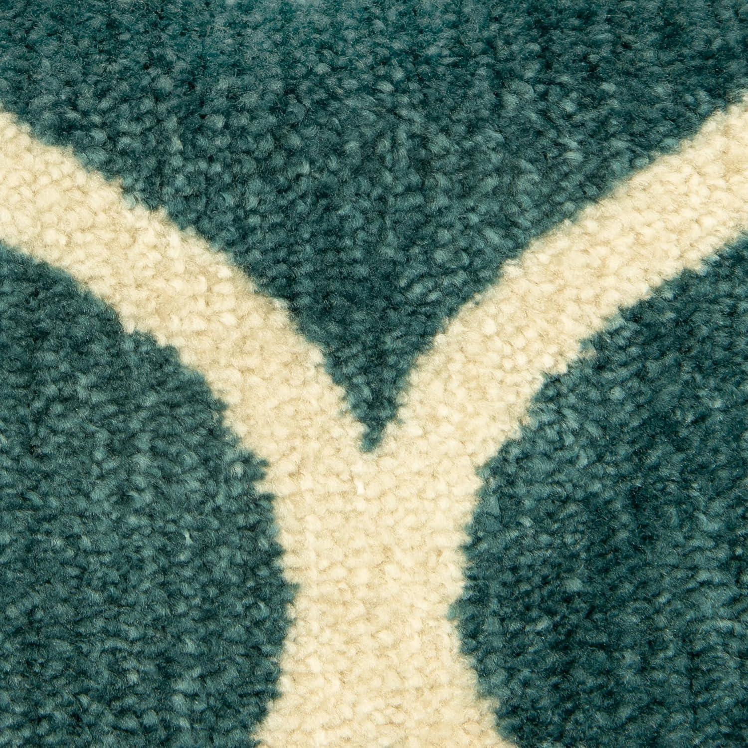 Maples Rugs Rebecca Moroccan Trellis Runner Rug - Made in USA - Washable, Non-Slip, Low Profile Indoor Rug for Hallway, Kitchen, and Laundry Room, 2' x 8', Teal