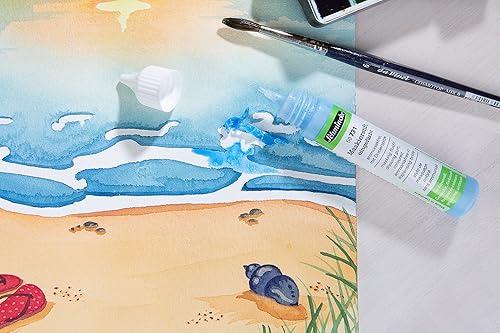 Miniatura 8 de Schmincke - Lápiz de enmascarar coloreado, 3.4 fl oz, 50 731 008, bolígrafo dosificador, líquido de enmascaramiento azul para zonas opacas de