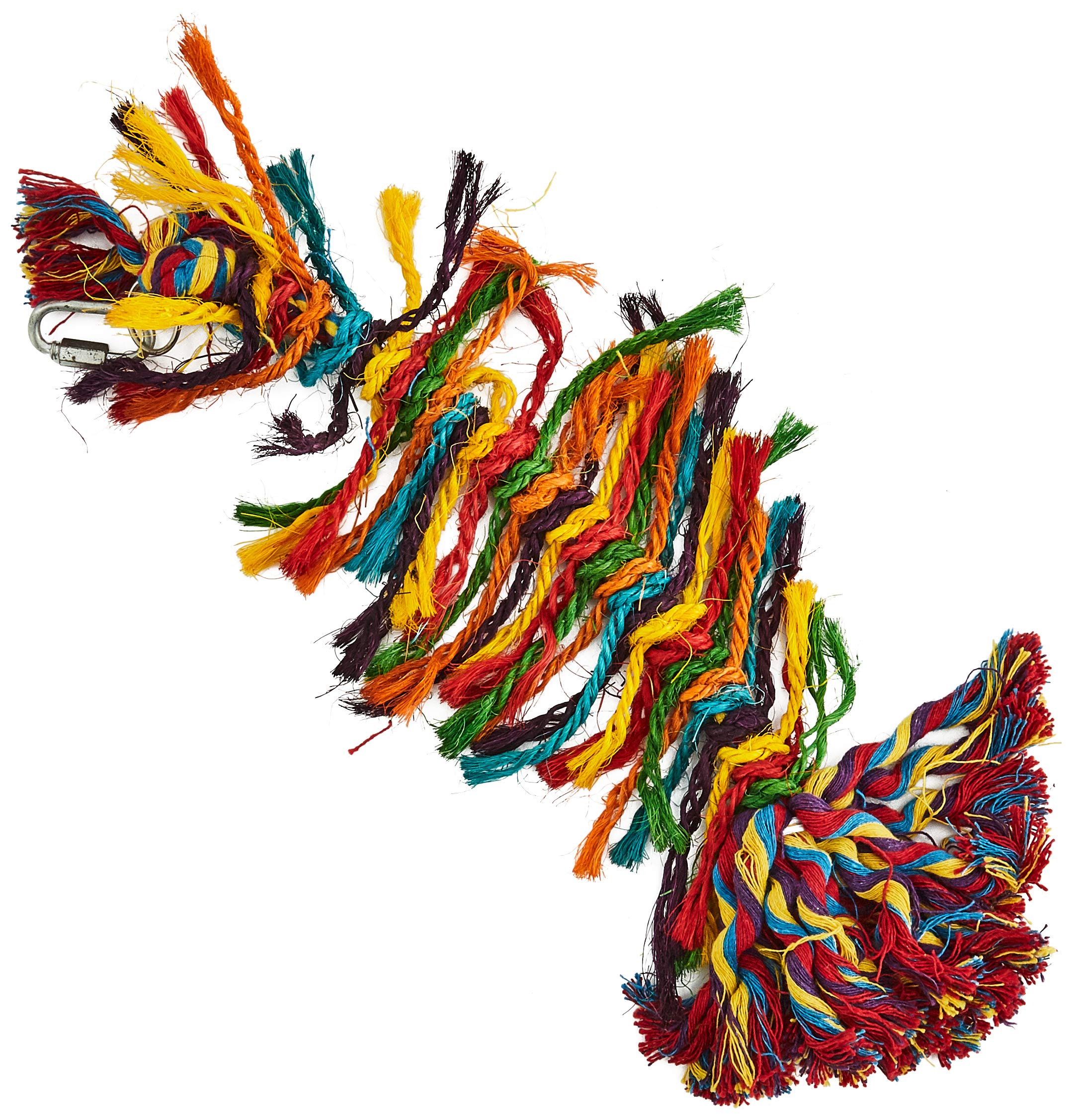 HAPPYPET ROPE PARROT PREENER PREENING TOY CHEW SHRED PLUCK HANGING CAGE TOY