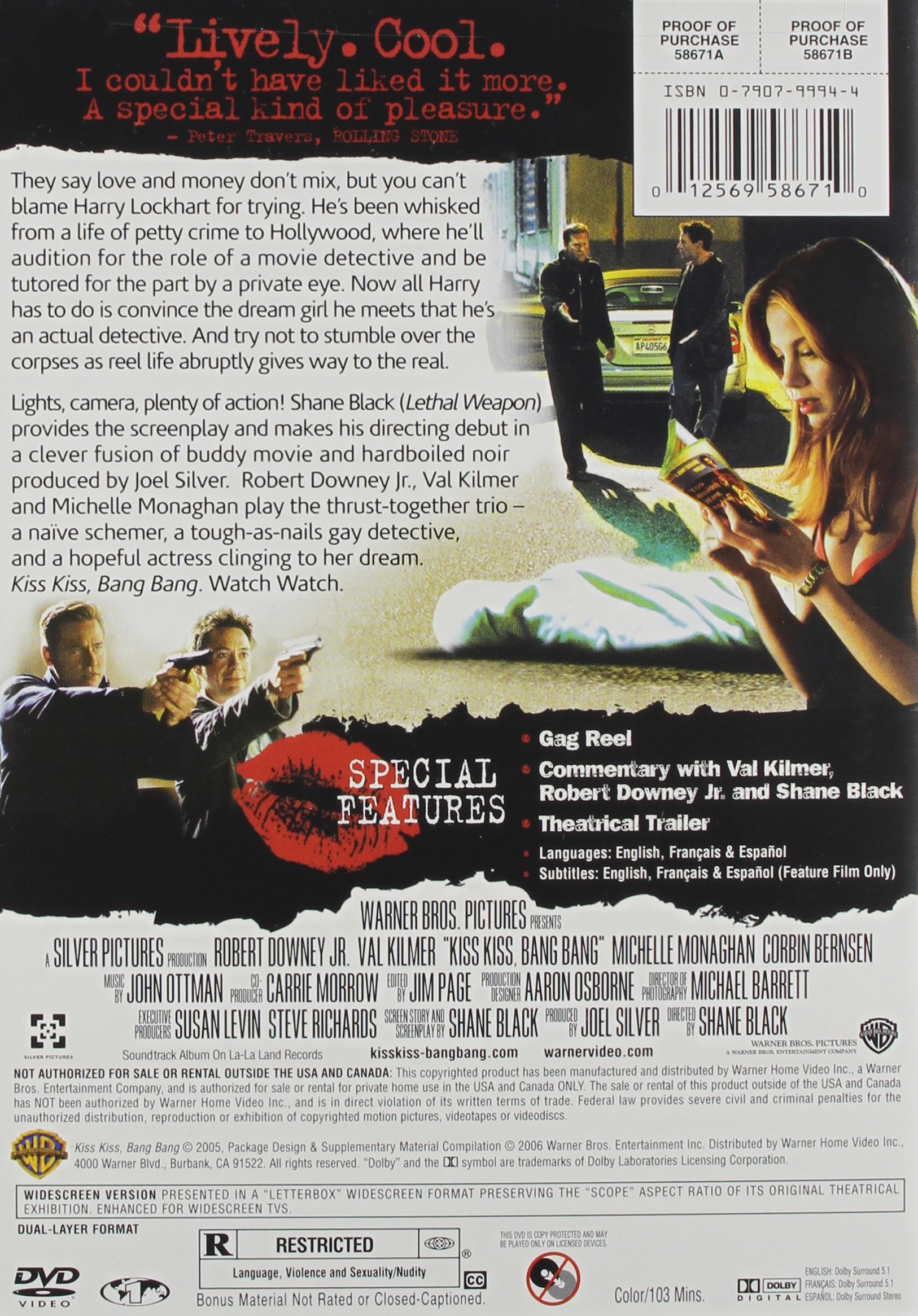 Kiss Kiss, Bang Bang (Widescreen Edition) : Amazon.ca: Beauty
