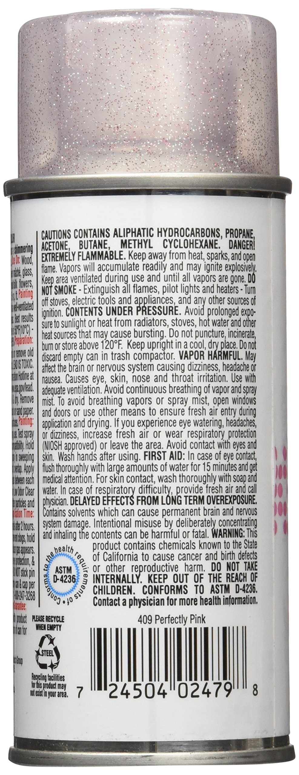 Krylon I00409000 Perfectly Pink Glitter Shimmer Spray, 4 Ounces Buy