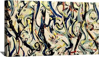 Jackson Pollock Painting Abstract Wall Art Mural Framed Canvas Art for Bedroom Livingroom Office
