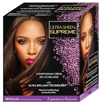 Ultra Sheen Supreme Conditioning Creme No Lye Relaxer With Ultra Brilliant Technology New Sulphate Neutralising Shampoo Vitamin E Anti Breakage &