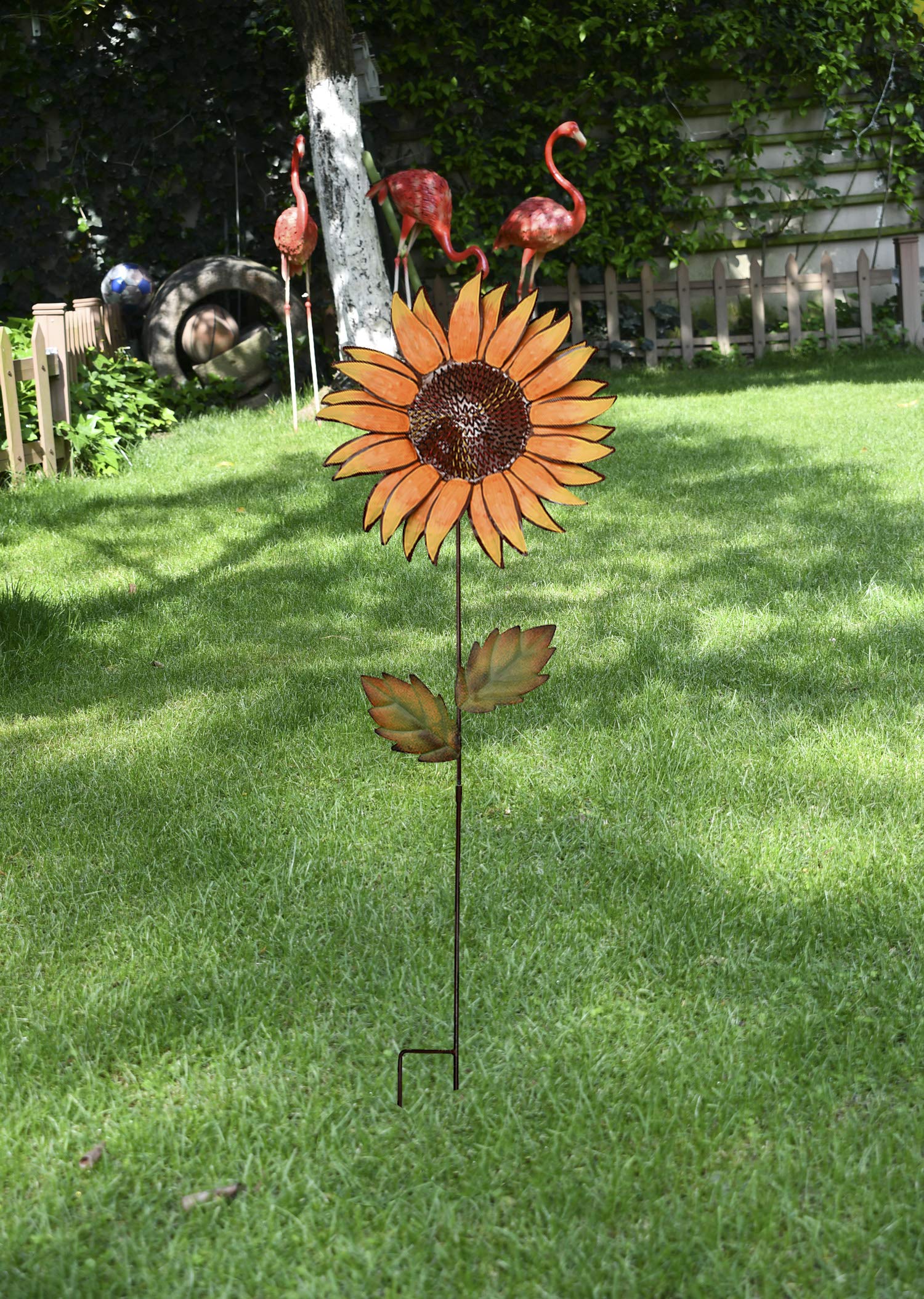 Piquets de jardin en métal pour décoration de jardin, pelouse, patio, allée, décoration d'intérieur et d'extérieur (91,4 cm de hauteur)