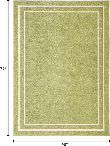 Vista 284 de Nourison Home Essentials - Alfombra contemporánea de 5 x 7 pies, color marfil/negro